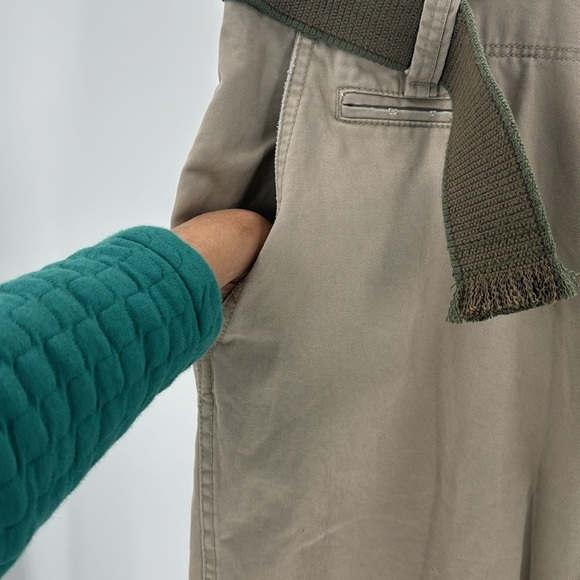 U.S Polo Assn. military plain front khaki business casual neutral 40x30 w/belt - Picture 5 of 11